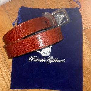 Handmade Patrick Gibbons Lizzard Belt